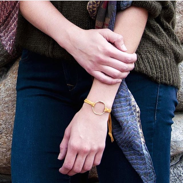 Leather Eternity Bracelet