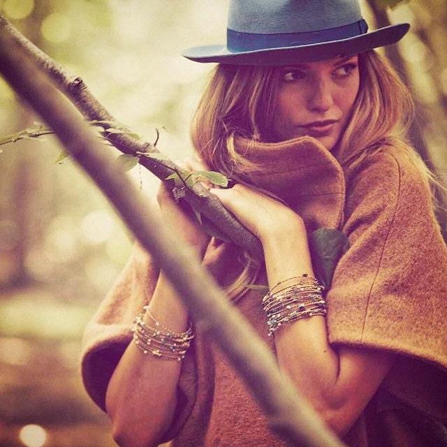 Recycled Guitar String Gemstone Bangles 3pc set- Fall Colors- Choose your Stone (Shown: Carnelian)- Support New Orleans Musicians!