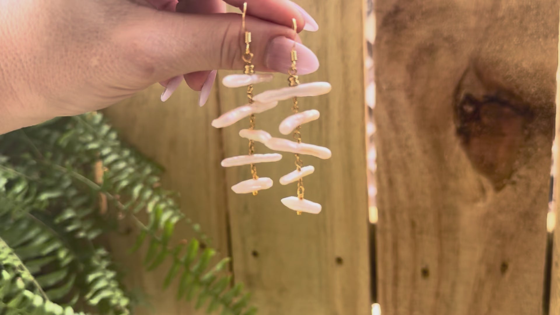 Pixie Stix Pearl Earrings